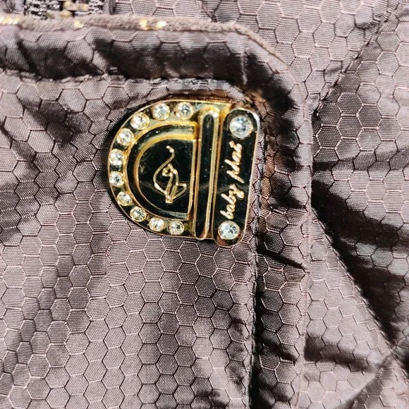 Baby Phat Women's Full Zipper Medium Puffer Brown Winter Jacket - Picture 8 of 16